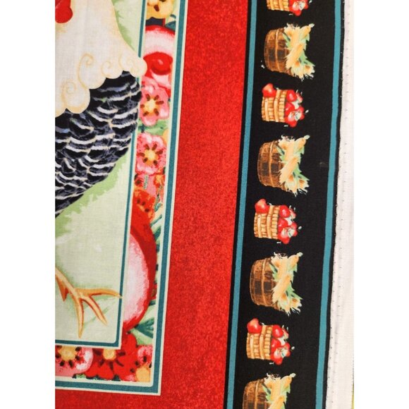 Rooster Fabric Panel By Henry Glass & Co. For Quilts & Crafts 44" x 25" Panel - Picture 13 of 16